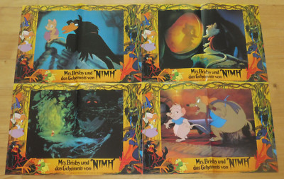 MRS. BRISBY UND DAS GEHEIMNIS VON NIMH - 4 Grossfotos A3 ´82 - DON BLUTH