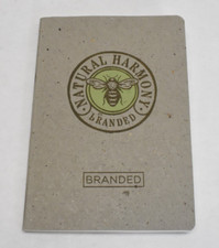 Natural Harmony Branded Notebook Upcycled Tree-Free Paper Notebook Gray