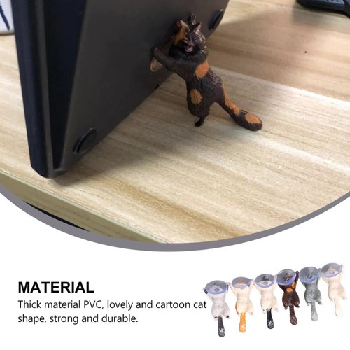 6Pcs Cat Smartphone Stand Desk Sucker Phone Holder Tabletop Phone Dock - 第 12/12 張圖片
