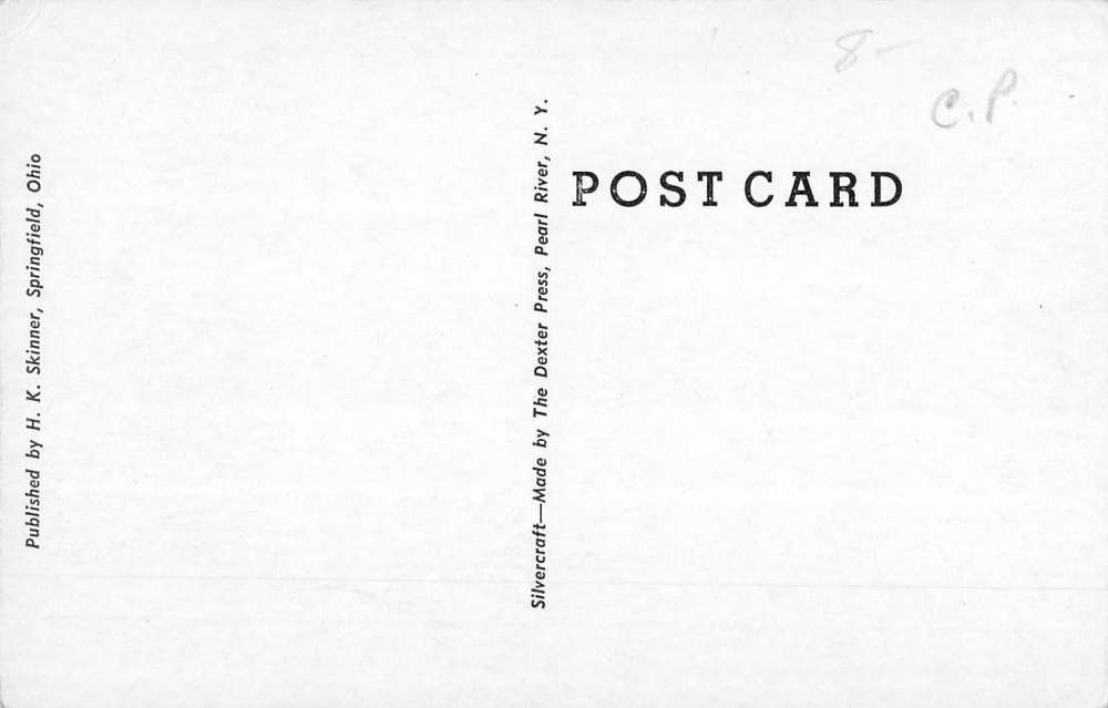 Plain City Ohio Presbyterian Church Street View Antique Postcard K58144