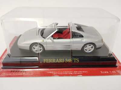 Miniature Ferrari 348 TS Argentée 1/43 - Altaya Ixo Presse - Occasion Très Bon état