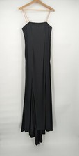 Adrianna Papell NEW 10 Black Strapless Maxi Dress Gown NWOT