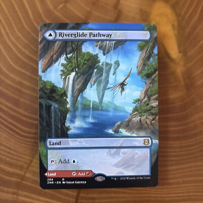 Lavaglide Pathway Riverglide Pathway Magic The Gathering Full Art ZNR 289 