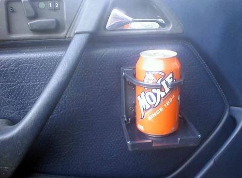 2 PACK BLACK FOLDING CUP DRINK HOLDER CUPHOLDER VOLVO 850 240 740 760 780 XC70 - Picture 3 of 11