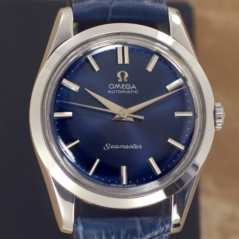 OMEGA Seamaster AUTOMATIC 20 JEWEL CAL.501 BLUE DIAL ANALOG