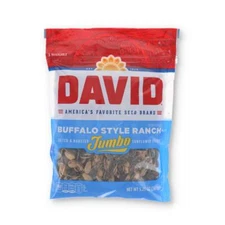 David Buffalo Style Ranch Sunflower Seeds, 5.25oz, 12ct