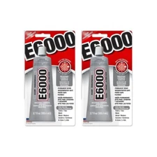 E6000 Craft Adhesive 2 Pack High Performance Industrial Strength Clear Adhesive