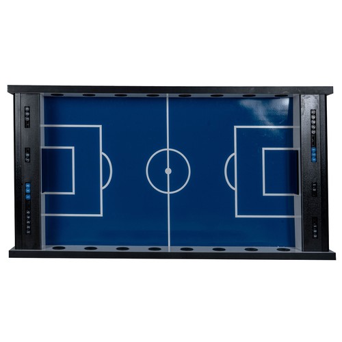 Fußball Tischkicker Turnier Fireball blaues Spielfeld Figuren Grau Weiss 95kg - Bild 4 von 10