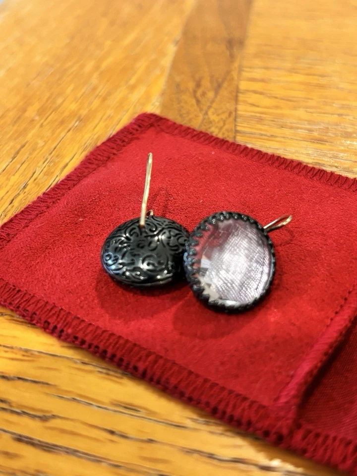 Серьги Larkspur & Hawk - розовый кварц на пуговицах Olivia - Изображение 2 из 4