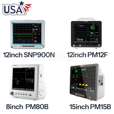 #ad Patient Monitor ICU CCU Vital Sign For Hospital ECG NIBP RESP TEMP SPO2 PR $342.00