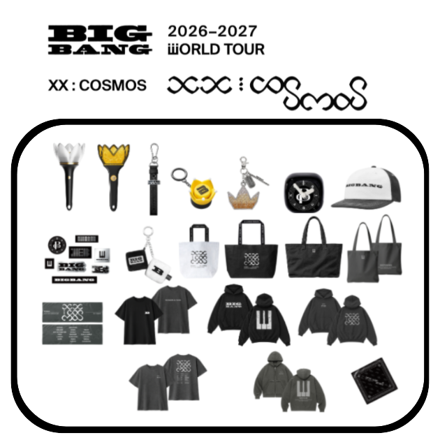 ON HAND] BIGBANG 2026-2027 WORLD TOUR XX : COSMOS OFFICIAL MERCH