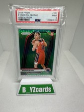 2024-25 Panini Prizm Kyshawn George #257 Green Prizm (RC)