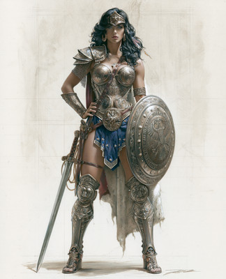 8x10 Character Illustration Art Print - 338090459