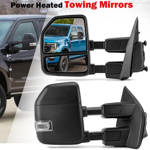 Pair Side Mirror for 2017-2022 FORD F250 F350 F450 F550 Super Duty Towing Mirror