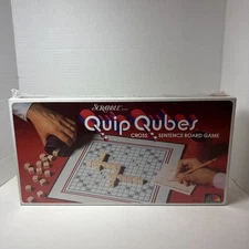 NEW Scrabble Quip Qubes Cross Sentence Board Game Selchow & Righter 1981