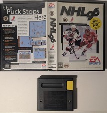 NHL Hockey 96 Sega Genesis Cleaned and Tested Working no manual