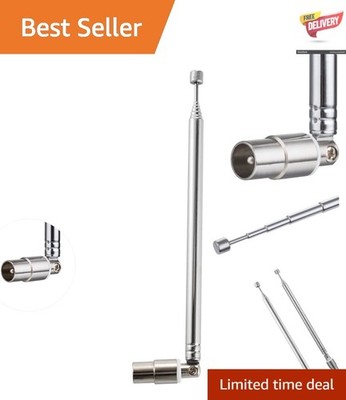 7-Section Telescopic TV Antenna 71.5cm - Enhance Your Home Theater Experience
