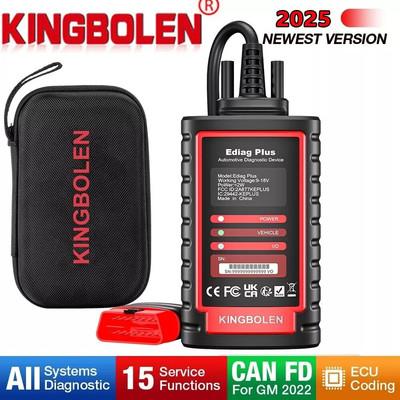 Kingbolen Ediag Plus Car All System OBD2 Scanner Diagnosegerät CAN-FD Protokoll