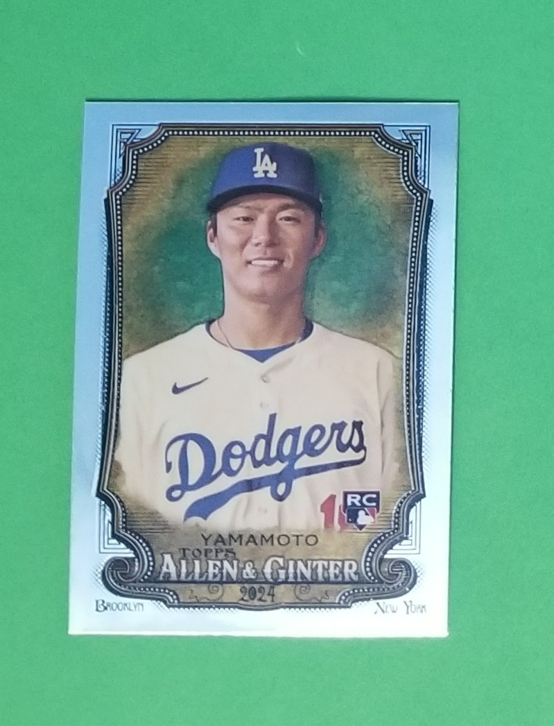 YOSHINOBU YAMAMOTO 2024 Topps Allen & Ginter #201 Rookie Chrome - Dodgers