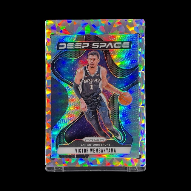 VICTOR WEMBANYAMA SILVER PRIZM HOLO 2024-25 Panini Prizm Deep Space - Spurs