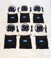 New 6 Lot Simolio SM 561 Foldable Adjustable Headband Over Ear Cup IR Headphones