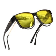 Night Vision Driving Glasses Anti Glare Fit Over Glasses for Men Women Polari...