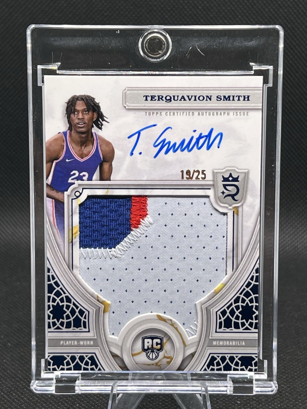 2023-24 Topps Royalty Collection - Terquavion Smith /25 - Rookie Patch Auto RPA