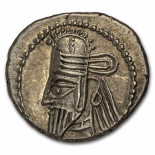 Parthian Empire Silver Drachm Osroes II (190 AD) MS