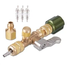 Hong Sen Valve Core Removal Tool for HVAC HS-1430, AC Schrader Valve Tool with 