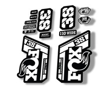 Fox 38 Performance Elite 2021 Forks Suspension Factory Decal Sticker White