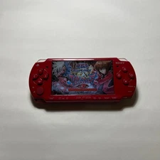 Sony PlayStation Portable PSP 2000 Deep Red Console only Tested Japanese ver