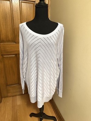 NEW Banana Republic Factory Spring Summer Sweater Lilac Crochet  Size XL NWT