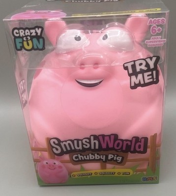 Viral RMS SmushWorld Jumbo Squeezy Chubby Pig  Squishy Toy, Sensory Fun Sealed 