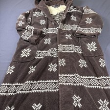 Vintage Polo Ralph Lauren Fair Isle/Nordic Snow Flake Bird Bath Robe