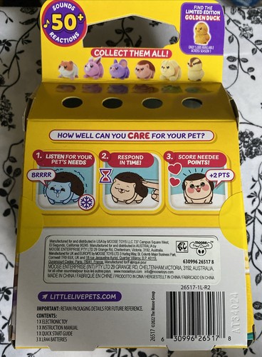 Little Live Pets NeeDees PINKEE BUNNY Animali Interattivi Rispondi 50 + Suoni! - Foto 5 di 6