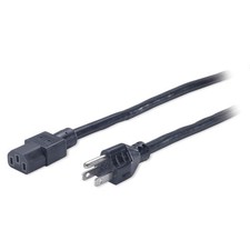 APC - AP9893 - Power Cord, C13 to 5-15P, 2.4m - 120 V - Black - 7.87 ft Cord