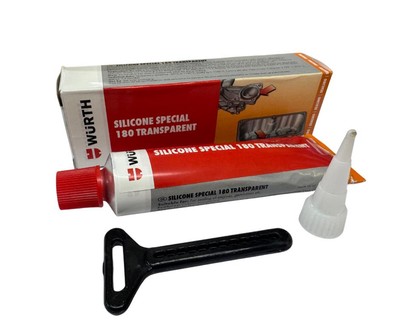 Wurth 180 Engine Silicone Sealant High Temperature Clear - Motorcycle Exhausts