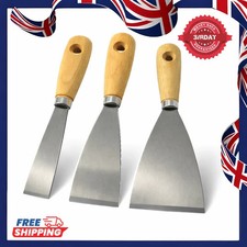 3 Piece Paint Scraper Set | Wallpaper Removal & Surface Prep Tool Kit for DIY &