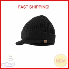 Home Prefer Men's Winter Hat Warm Wool Acrylic Fleece Knit Beanie Cap Outdoor Ne