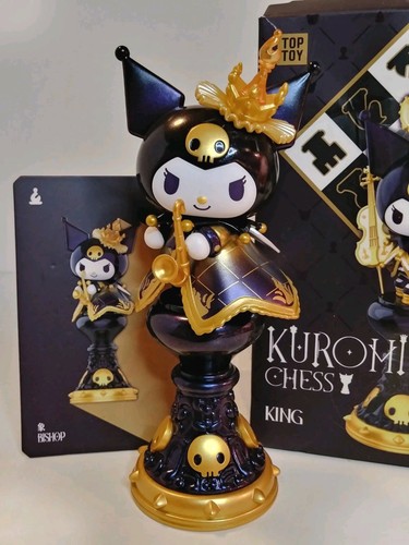 TOPTOY x Sanrio KUROMI Chess Series BISHOP 🎷💀 Black & Gold 6" PVC Figure NEW - Bild 3 von 11