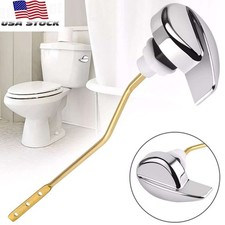 Easy Use Toilet Tank Flush Lever Replacement Side Mount Handle Lever Chrome
