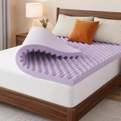 Inch Egg Crate Mattress Topper Full, Gel Infused Memory Foam Mattress Topper for