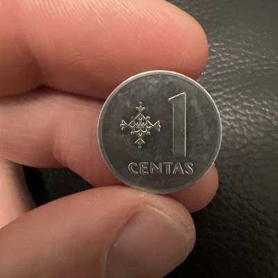 LITAUEN / LIETUVA / 1 CENTAS 1991 Münze