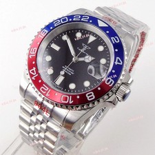 40mm Tandorio Black dial Japan NH35A Automatic Diver Mens Watch Ceramic Bezel