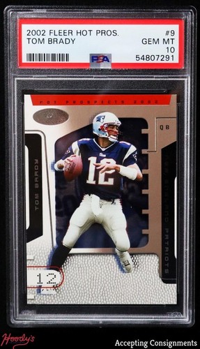 2002 Fleer Hot Prospects #9 Tom Brady PSA 10 GEM MINT PATRIOTS
