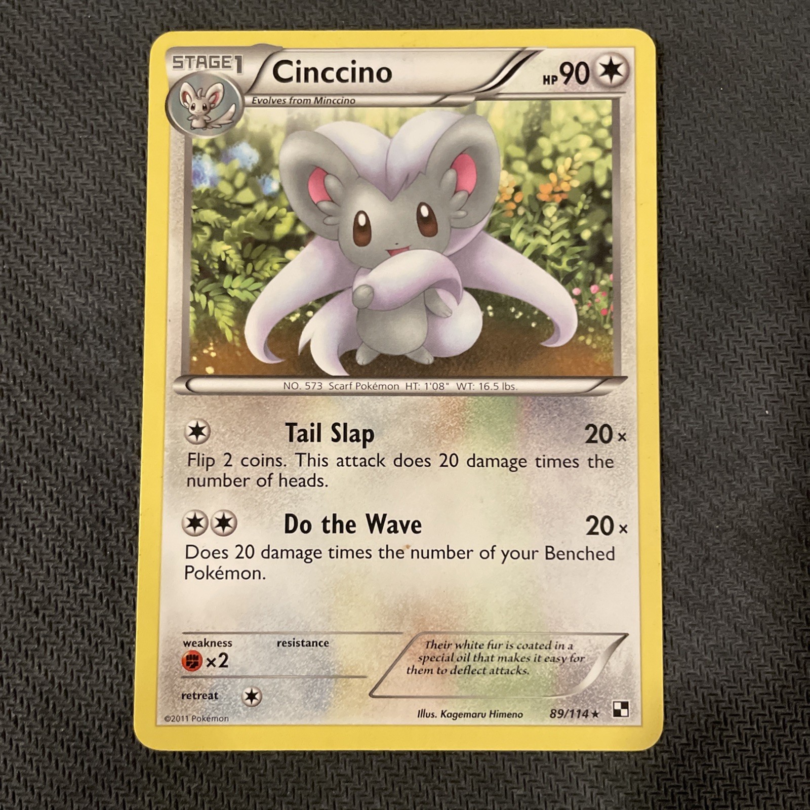 Cinccino 89/114 Pokemon Black & White Rare 2011 LP