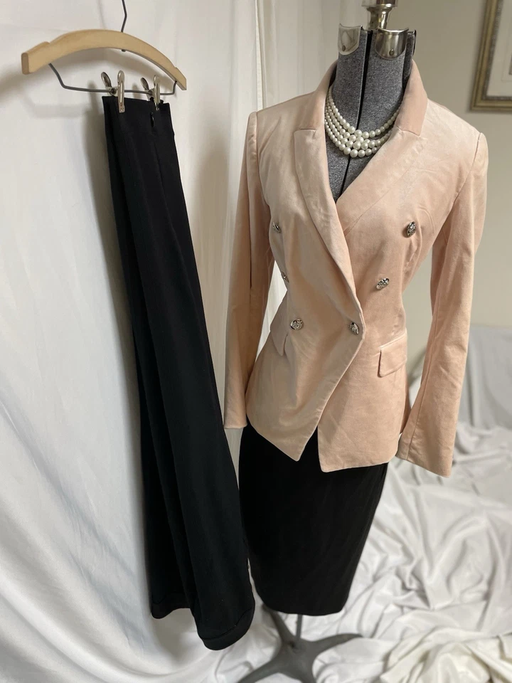 Новый Белый дом черный рынок юбка костюм брюки костюм размер 4 три изделия комплект WHBM - Изображение 3 из 4