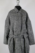 H&M grauer Mantel Herbst/Winter Gr.42/M Polyacryl Polyester Wolle