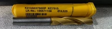 Kennametal K210A03750HP KC7515 9.525mm 3/8 .375 Drill Bit Coolant Through
