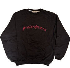 Yves Saint Laurent Sweatshirt Men  s Size Medium Black